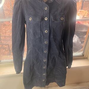 Forever 21 Navy Long Sleeve Dress